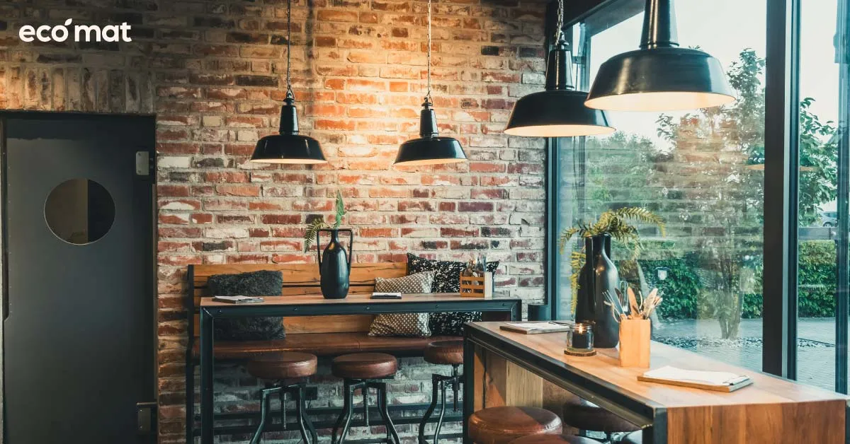 ใช้โคมเหล็กและไฟวอร์มไวต์ (Warm White)